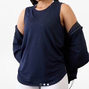 Athleta Breezy Tank - Navy